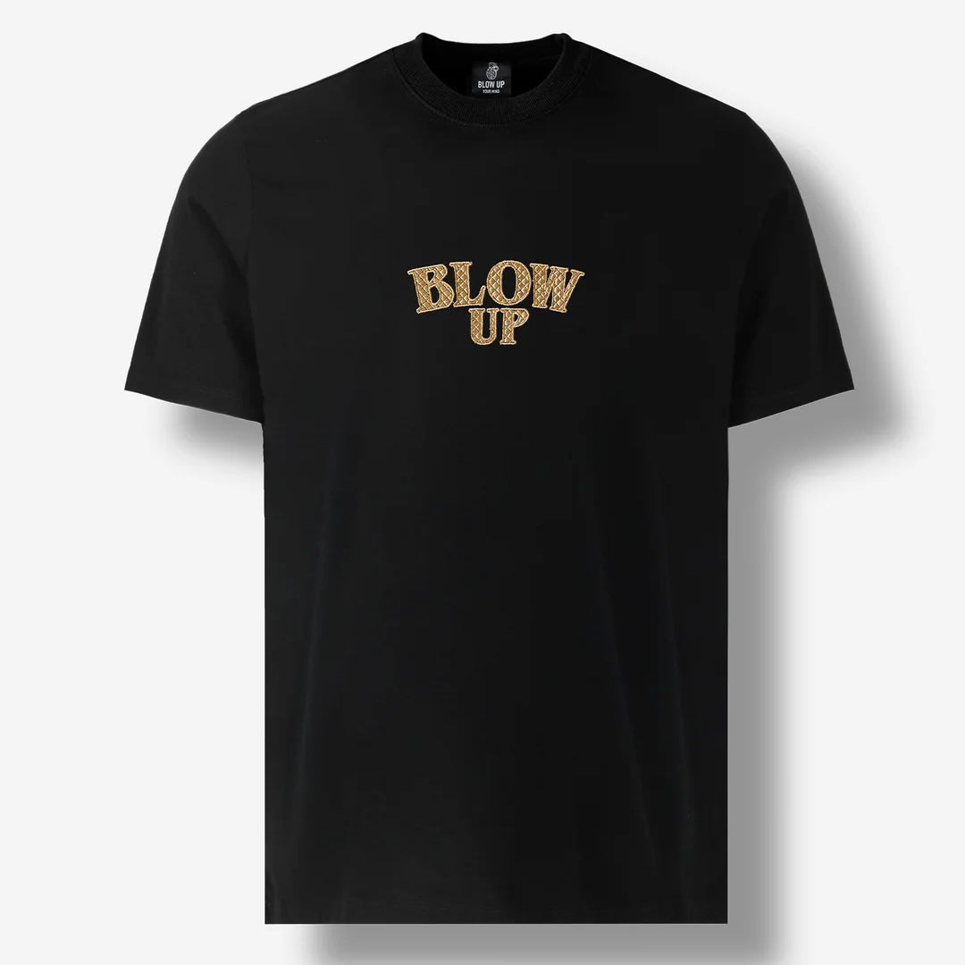 CAMISETA BLOW UP CENTER LOGO NEGRA
