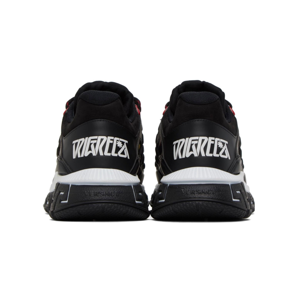 ZAPATOS VERSACE TRIGRECA NEGRO DORADO