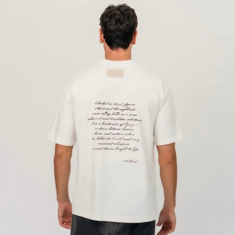 CAMISETA ARTDIST SCRIPT IVORY