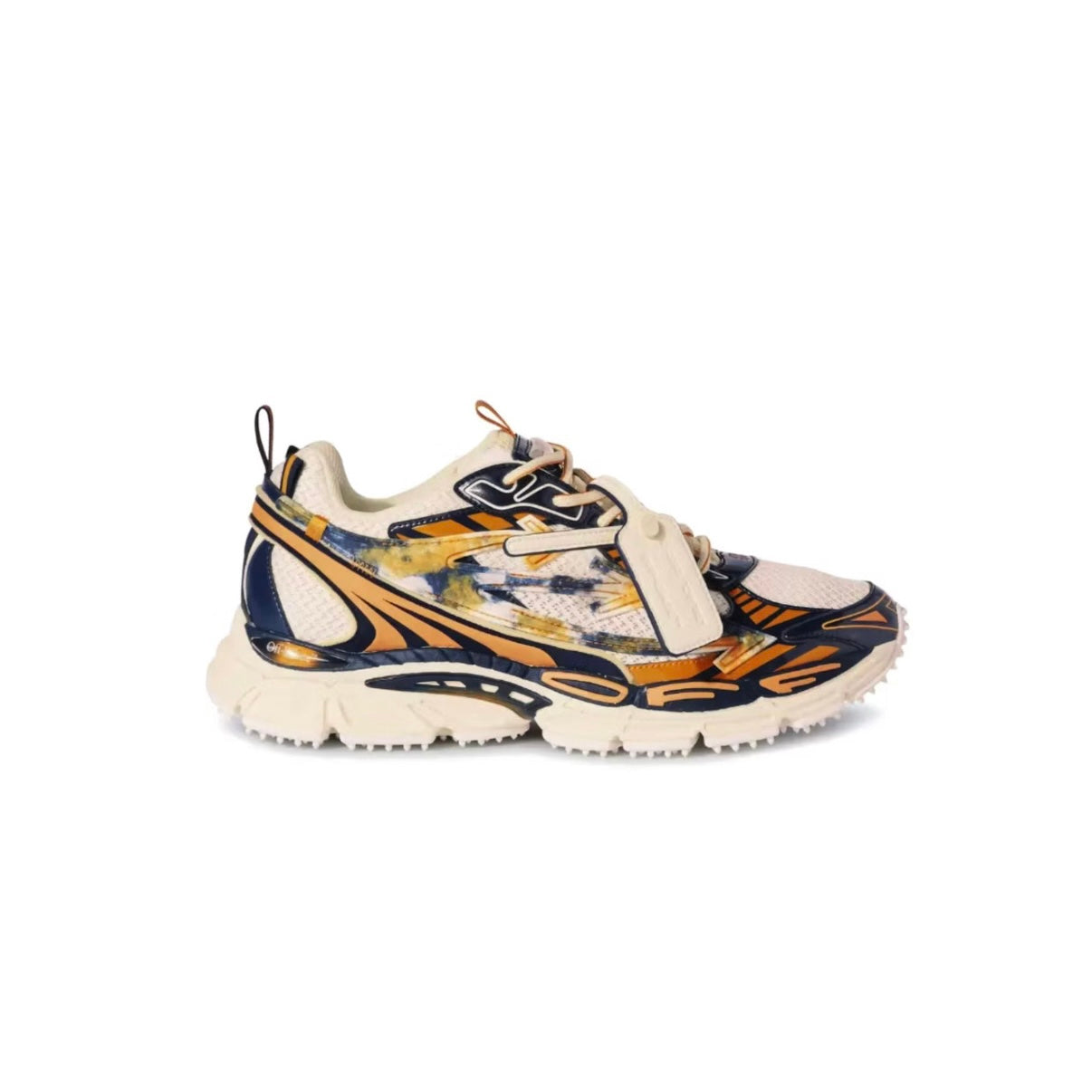 ZAPATOS OFF WHITE BE RIGHT BACK CREMA NARANJA AZUL
