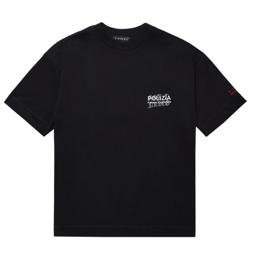 CAMISETA SINNERS POLIZIA BLACK