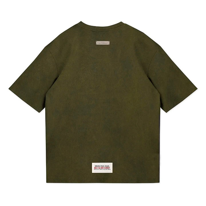 CAMISETA SON OF SON OVERSIZE ACID WASH GREEN