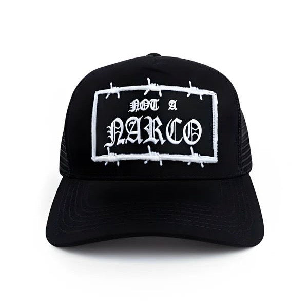 GORRA SINNERS NOT A NARCO BLACK CAP