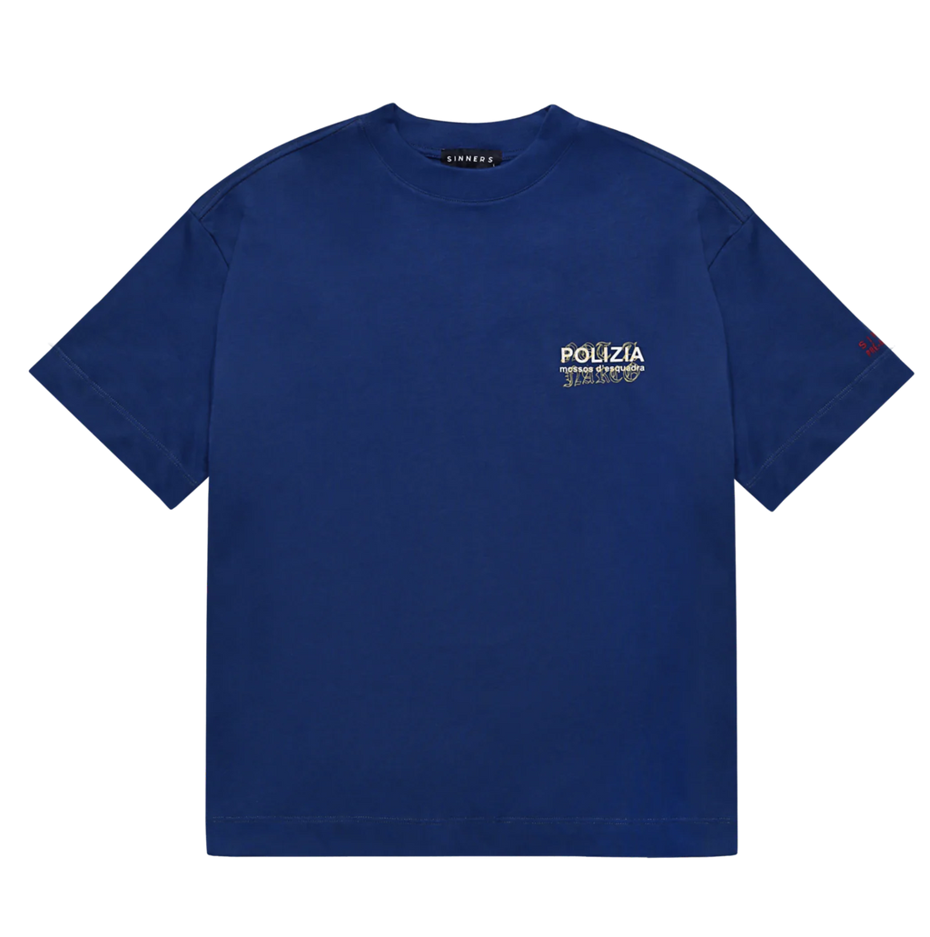 CAMISETA SINNERS POLIZIA BLUE