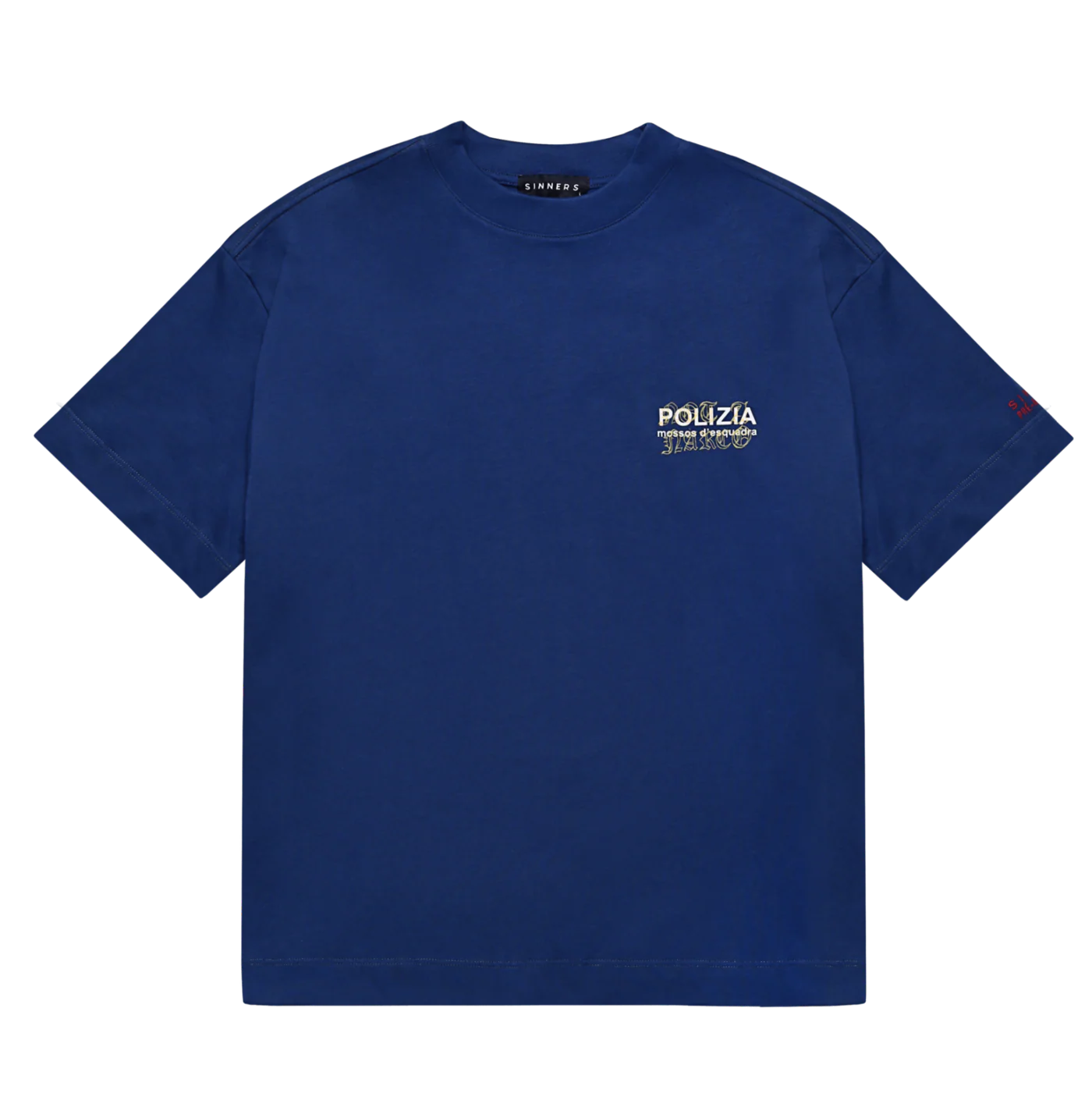 CAMISETA SINNERS POLIZIA BLUE