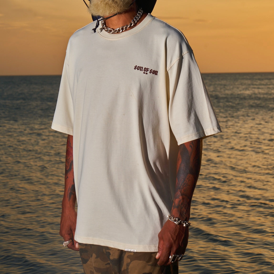 CAMISETA SON OF SON CREMA