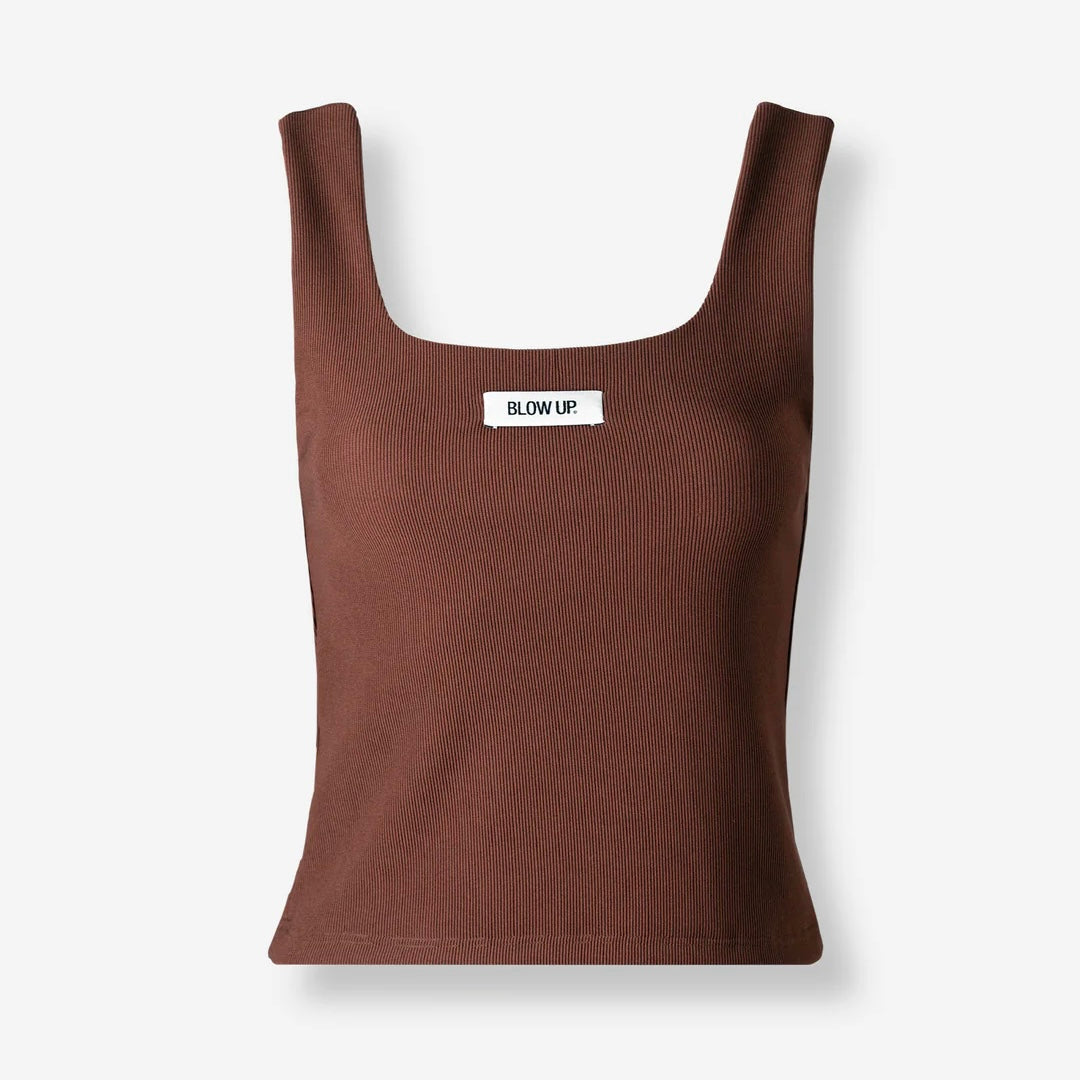 TANK TOP  BLOW UP BROWN