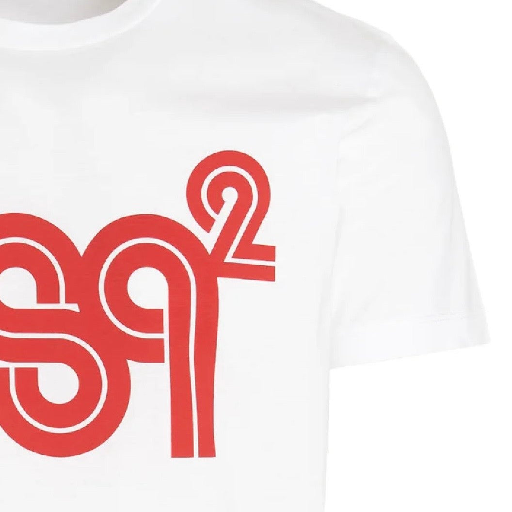 CAMISETA DSQUARED2 BLANCO/ROJO