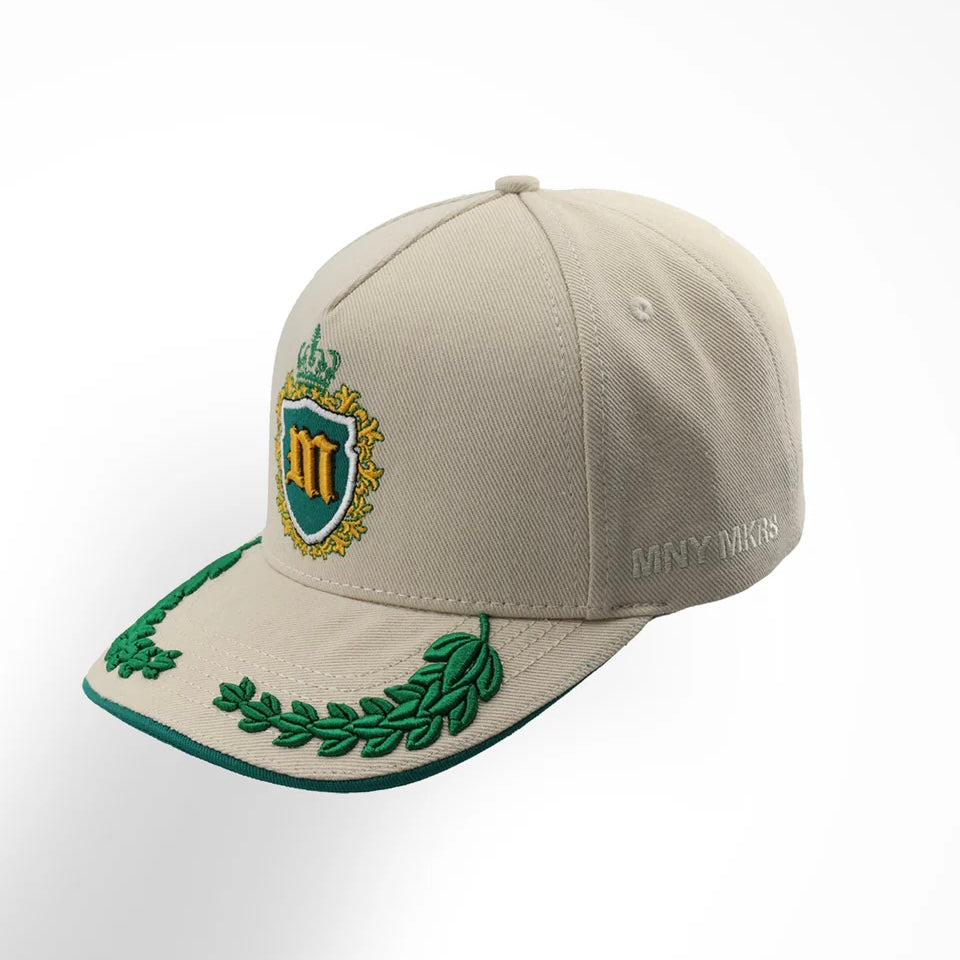 GORRA MONEY MAKERS BEIGE VERDE