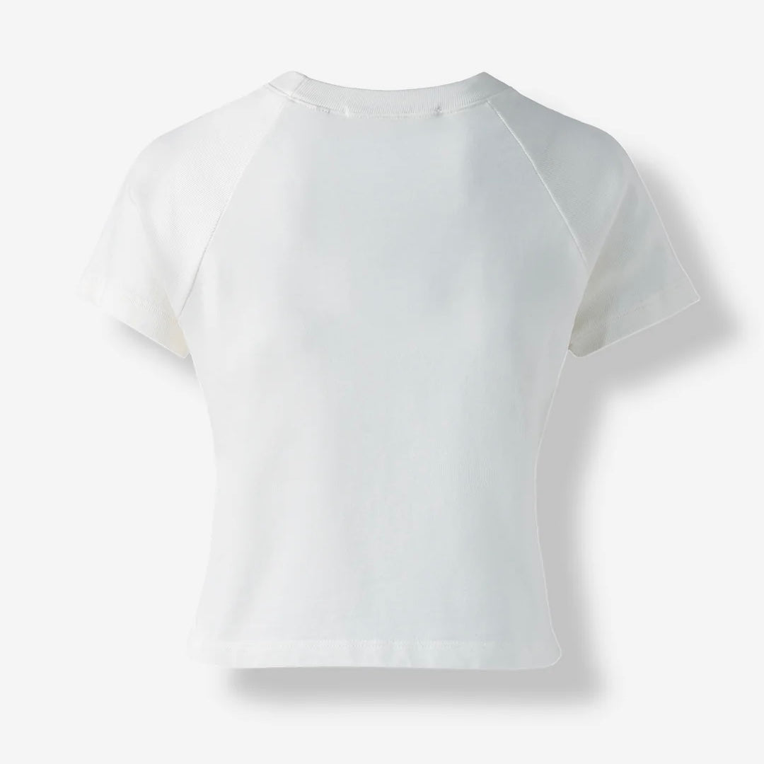 SHORT BLOW UP SLEEVE IVORY TOP