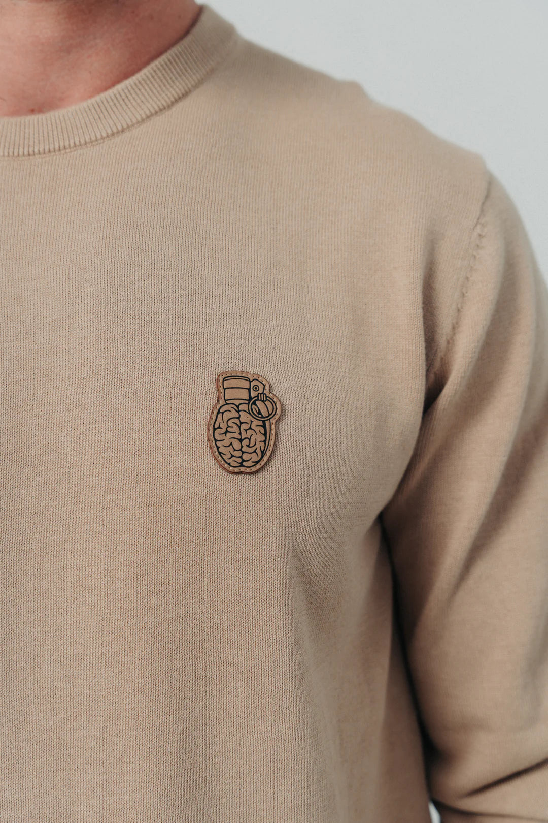 CAMIBUZO BLOW UP IVORY KNITTED TEXTURE