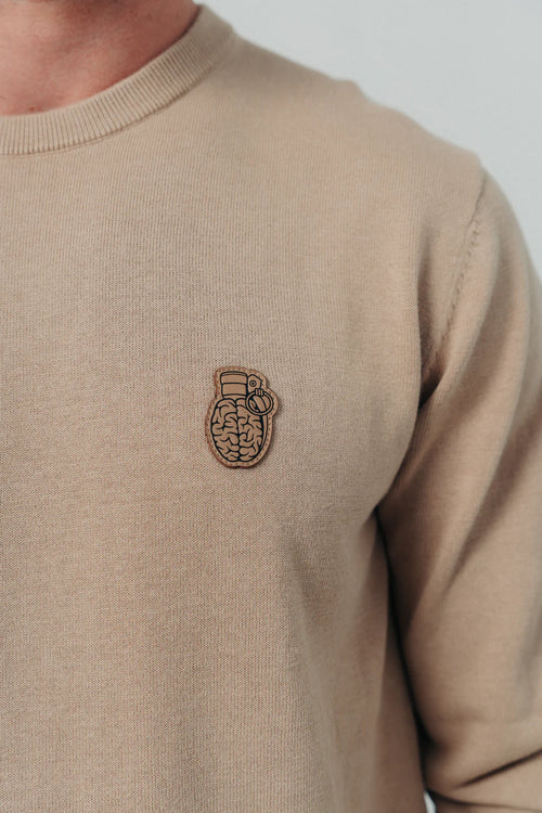 CAMIBUZO BLOW UP IVORY KNITTED TEXTURE
