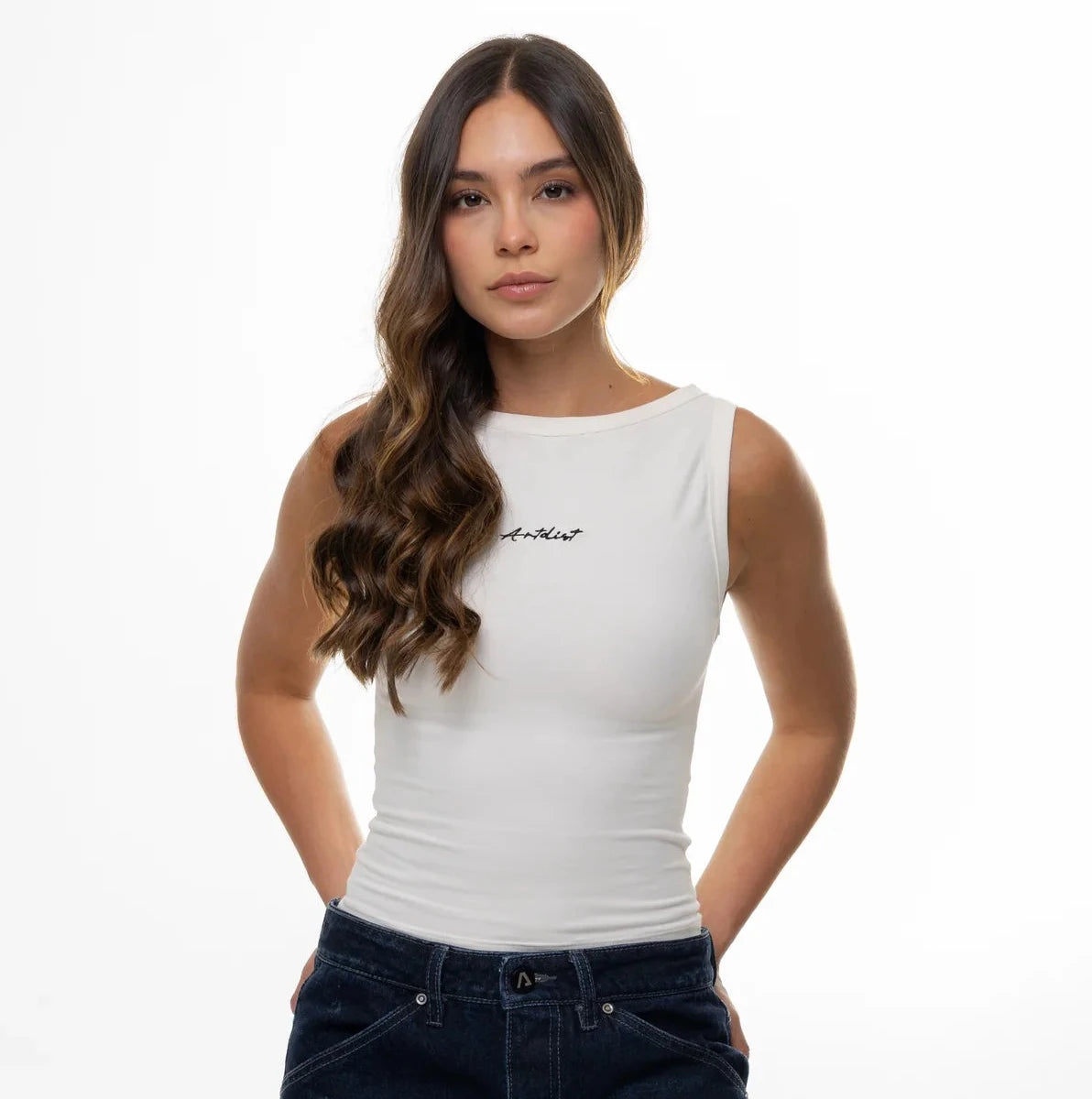 TANK TOP ARTDIST MUJER GRAIN IVORY