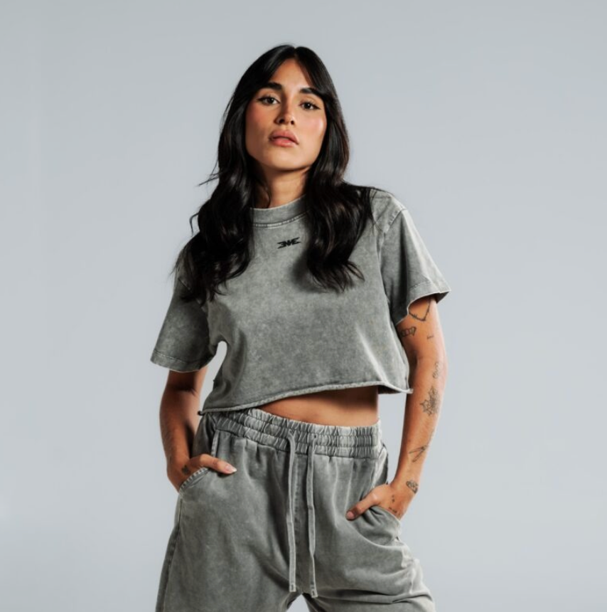 CAMISETA NEBULA ENNE SET GRIS CLARO