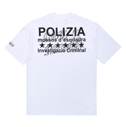 CAMISETA SINNERS POLIZIA WHITE