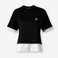 CAMISETA BLOW UP MUJER DOBLE SLEEVE BLACK