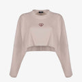 CROP TOP CULTURE WISE MANGA LARGA BEIGE