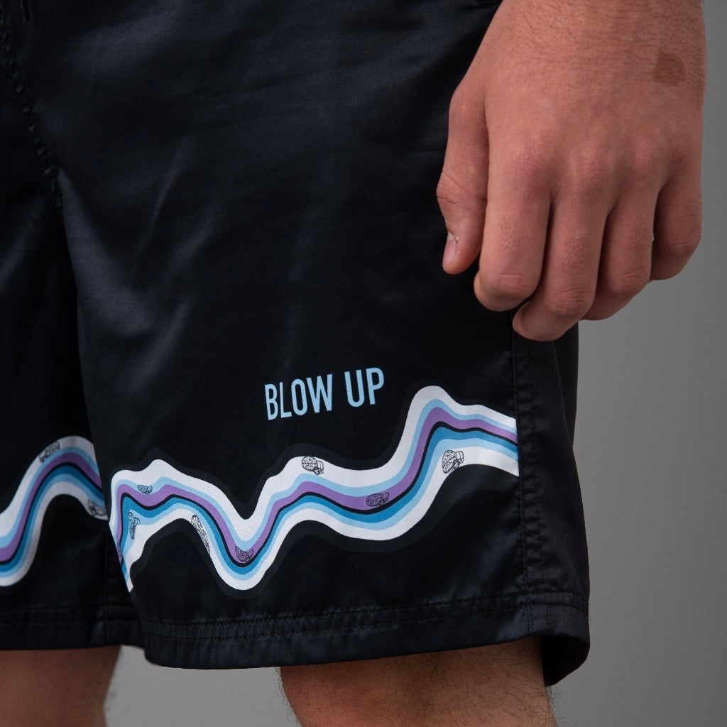 SHORT BLOW UP WAVE PRINTED