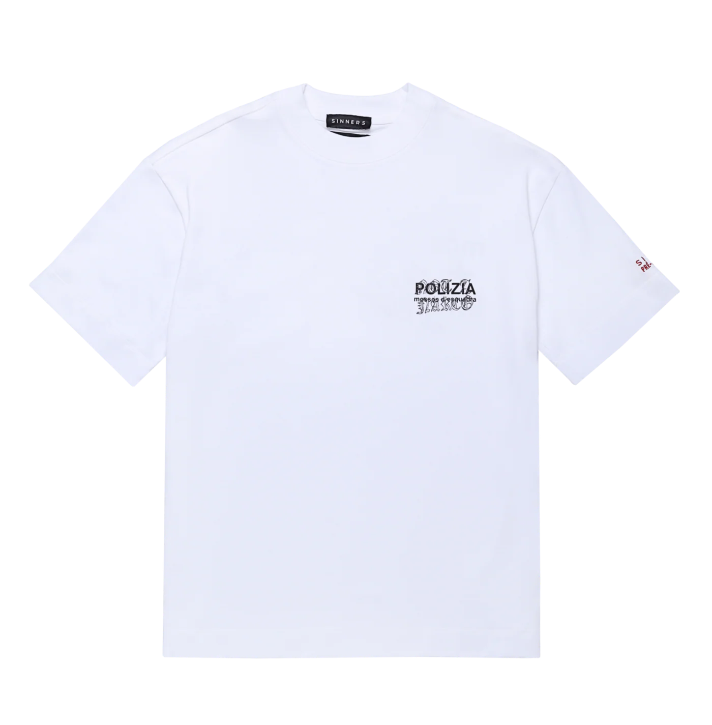 CAMISETA SINNERS POLIZIA WHITE