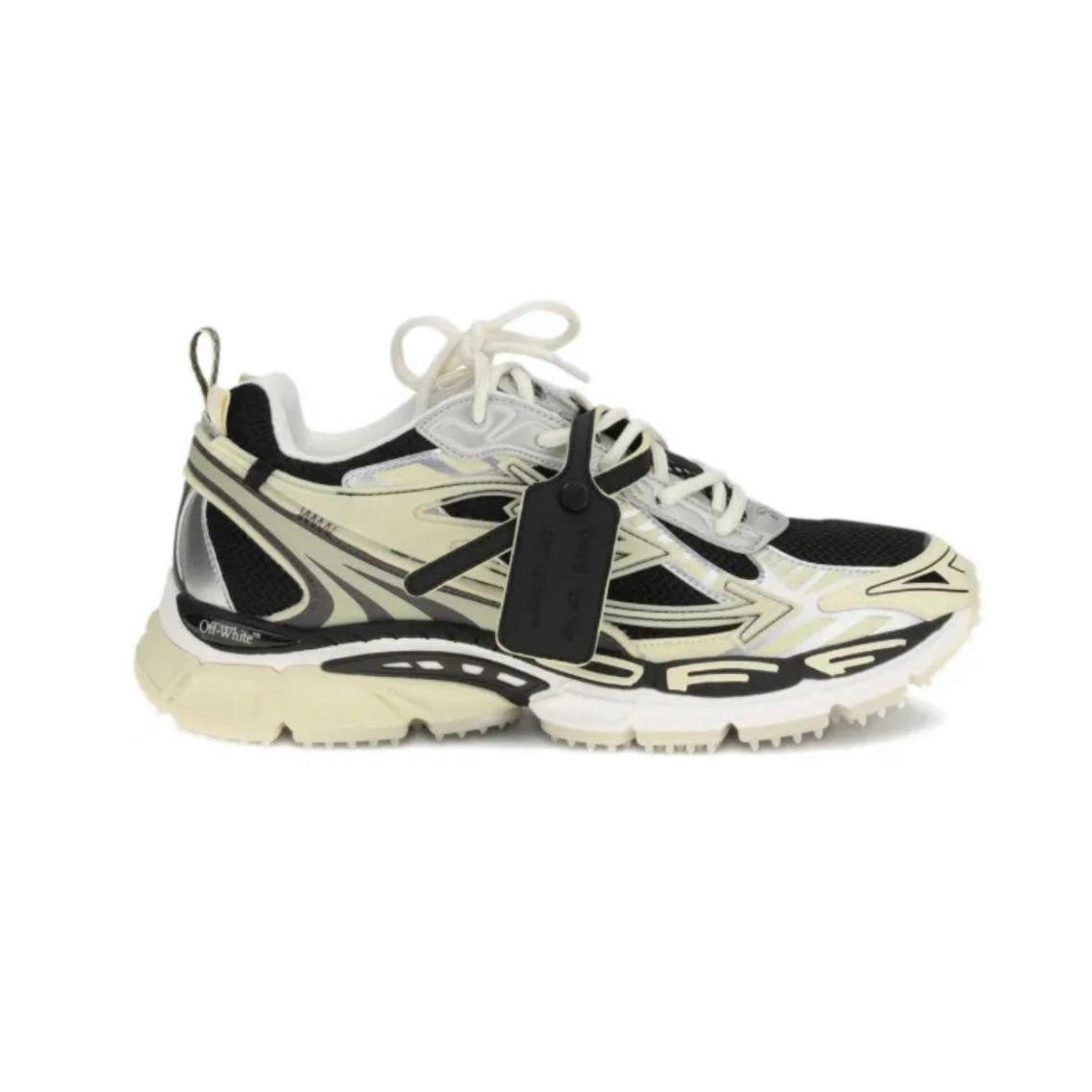 ZAPATOS OFF WHITE BE RIGHT BACK NEGRO ALUMBRAN