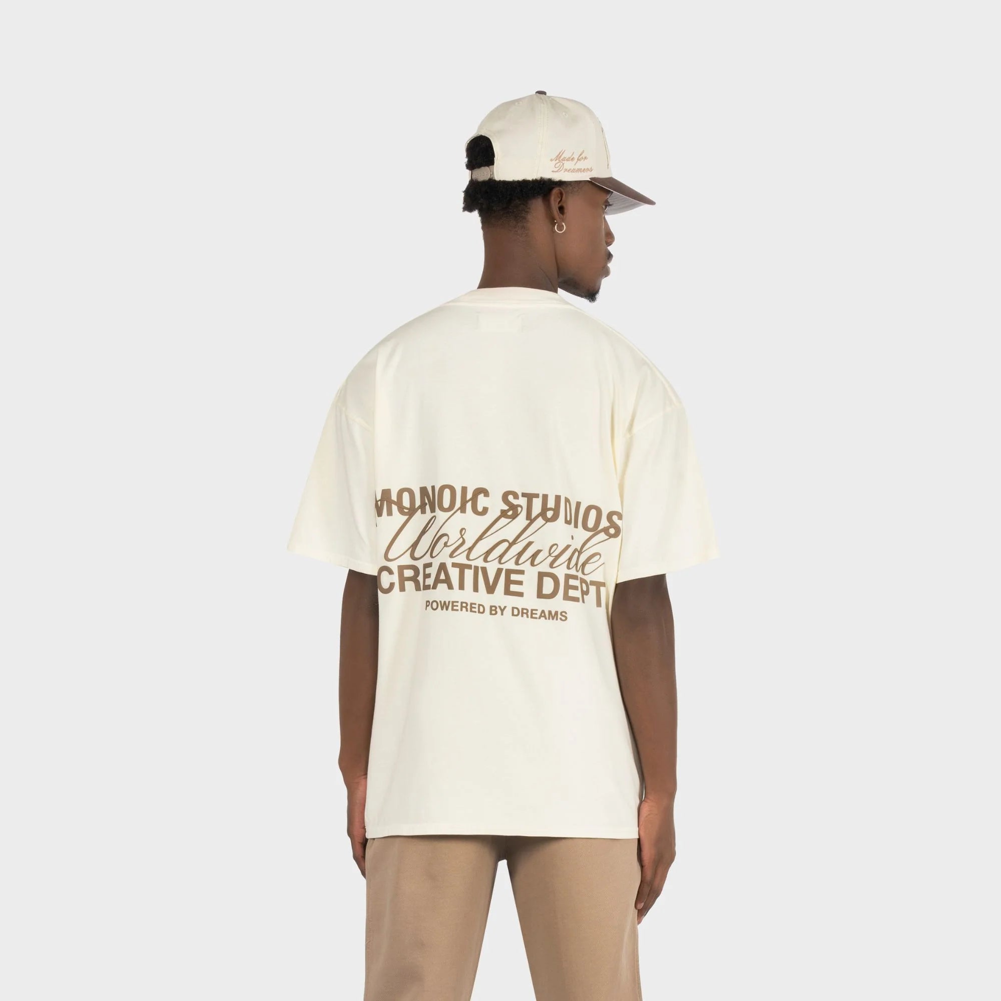 CAMISETA MONOIC WORLDWIDE CREMA