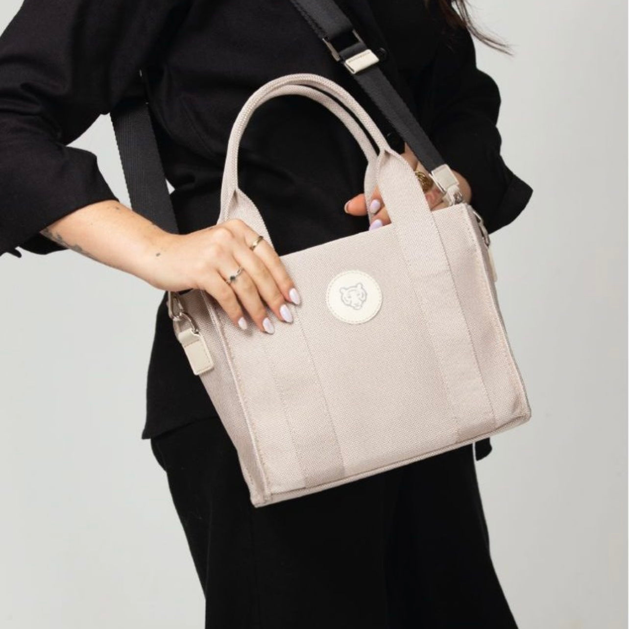 BOLSO B&B TOTE BAG MINI CREAM