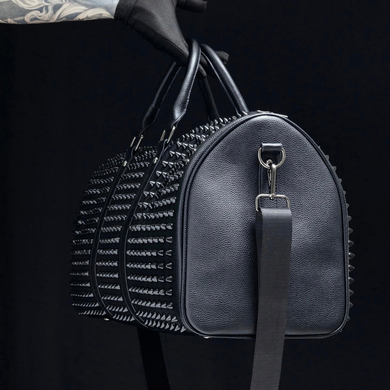 BOLSO DE MANO MECLIER TACHE NEGRO