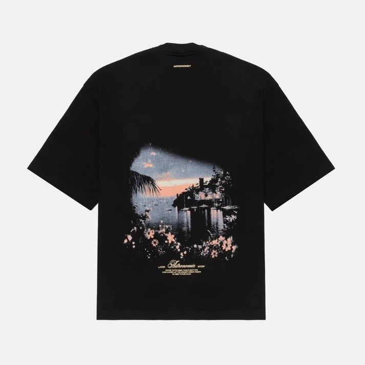 CAMISETA ASTRONOMIC PORTOFINO SUNSET NEGRO