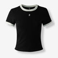 SHORT BLOW UP SLEEVE BLACK TOP