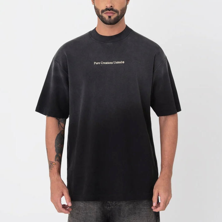 CAMISETA PURE ATELIER BLACK WASHED