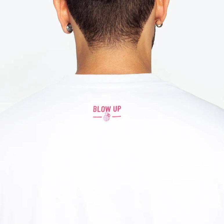 CAMISETA BLOW UP BORDADA ROSADO