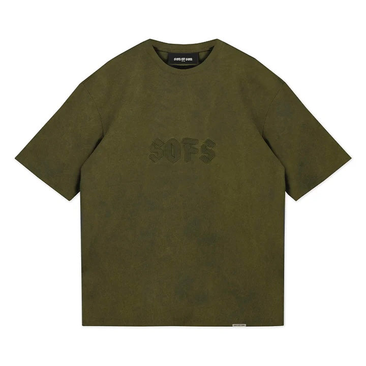 CAMISETA SON OF SON OVERSIZE ACID WASH GREEN