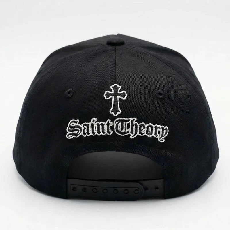 GORRA SAINT THEORY SILENT CROSS BLACK WHITE