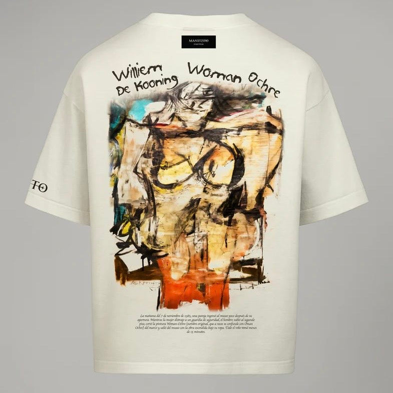 CAMISETA MANIFESTO OVERSIZE WOMAN OCHRE