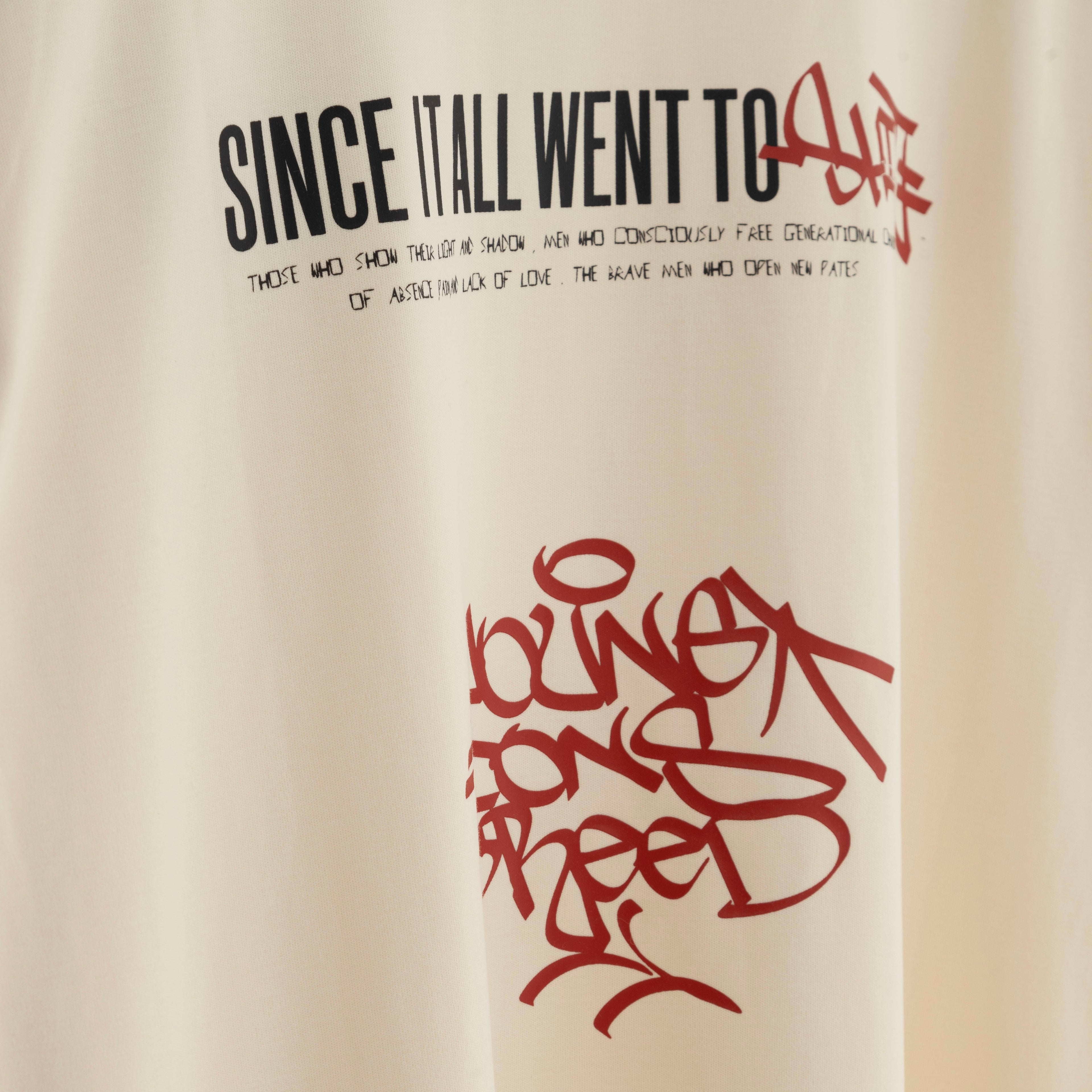 CAMISETA SON OF SON WHITE CREAM/RED