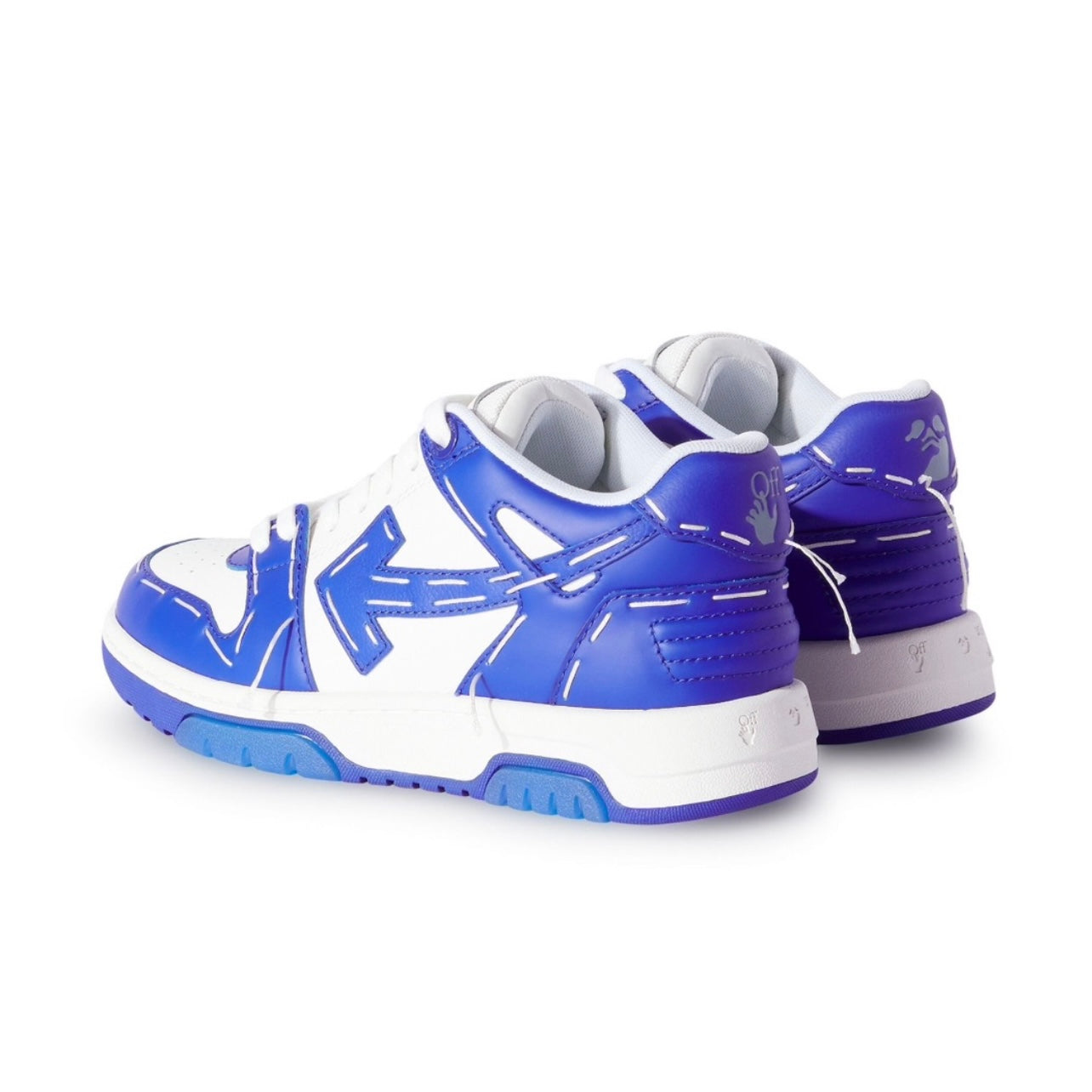 ZAPATOS OFF WHITE AZULES LINEAS