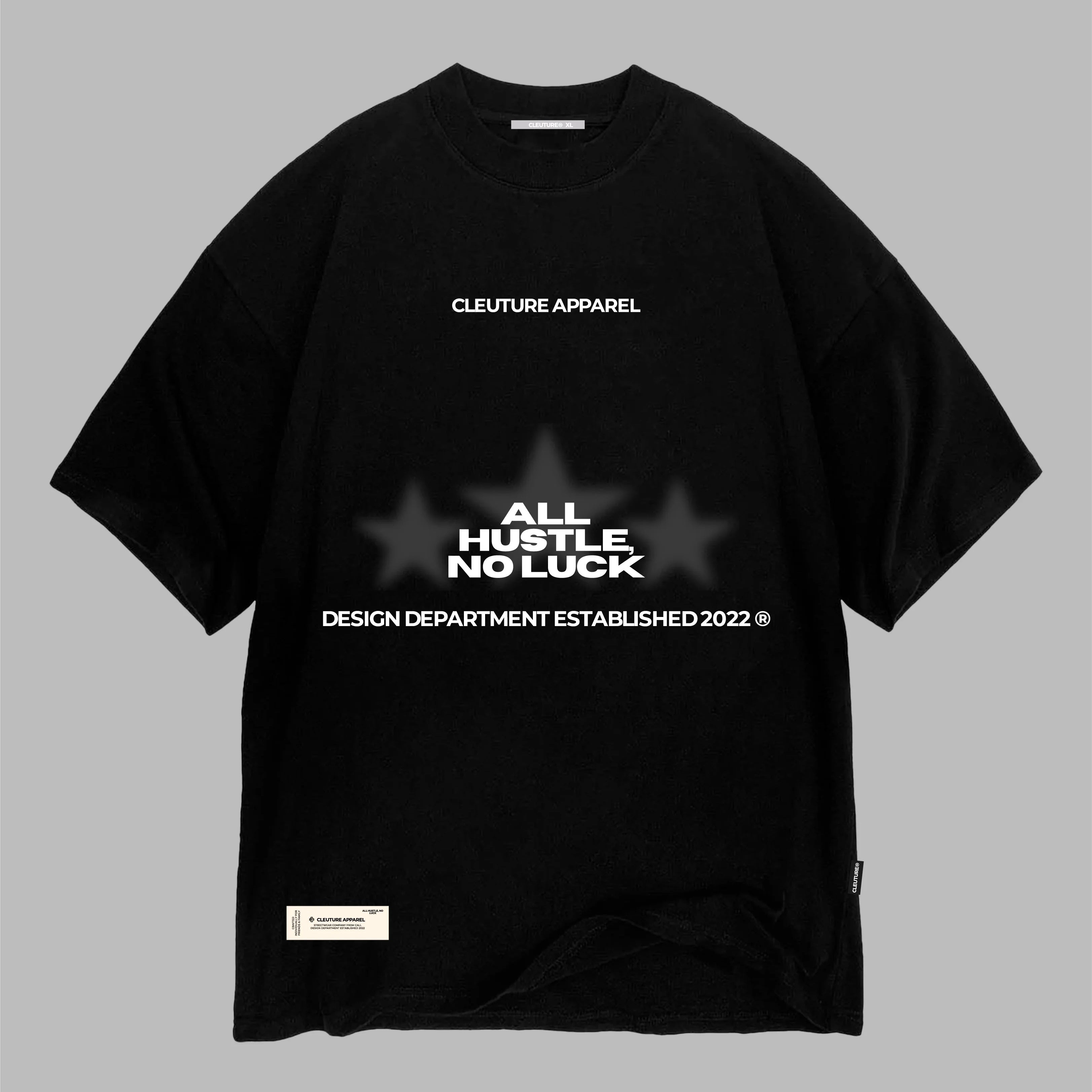 CAMISETA CLEUTURE ALL HUSTLE NO LUCK