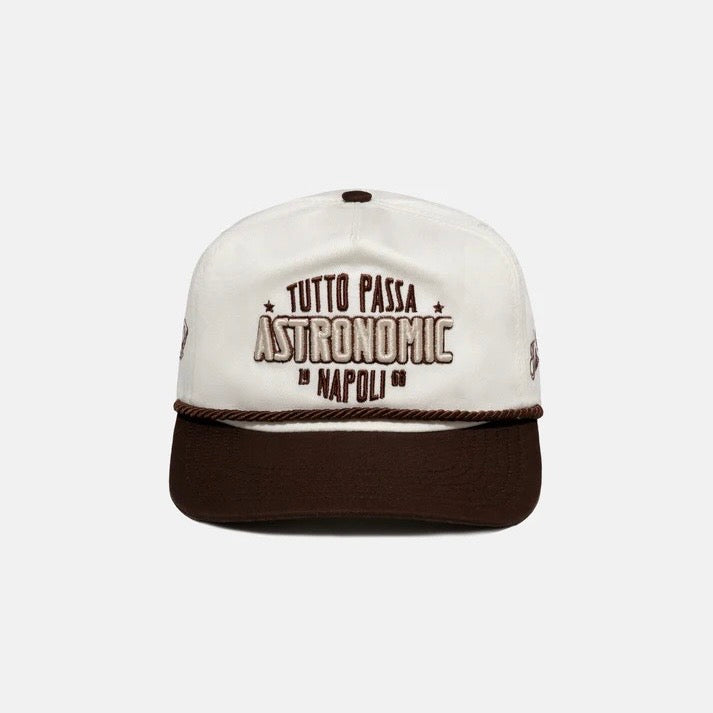 GORRA ASTRONOMIC GOLFER NAPOLI CREMA Y CAFÉ