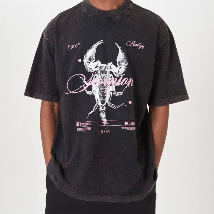 CAMISETA PURE HOMBRE BIOLOGY SCORPION BLACK