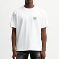 CAMISETA MECLIER BLANCA PLACA NEGRA