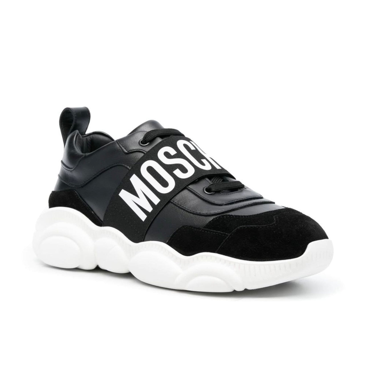 ZAPATOS MOSCHINO TEDDY NEGRO/BLANCO