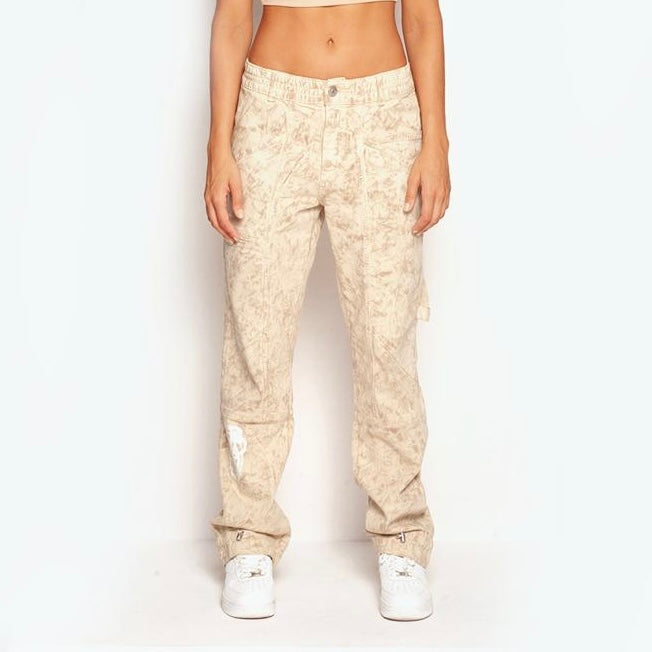 PANTALÓN CARGO BLOW UP IVORY CARGO PANTS