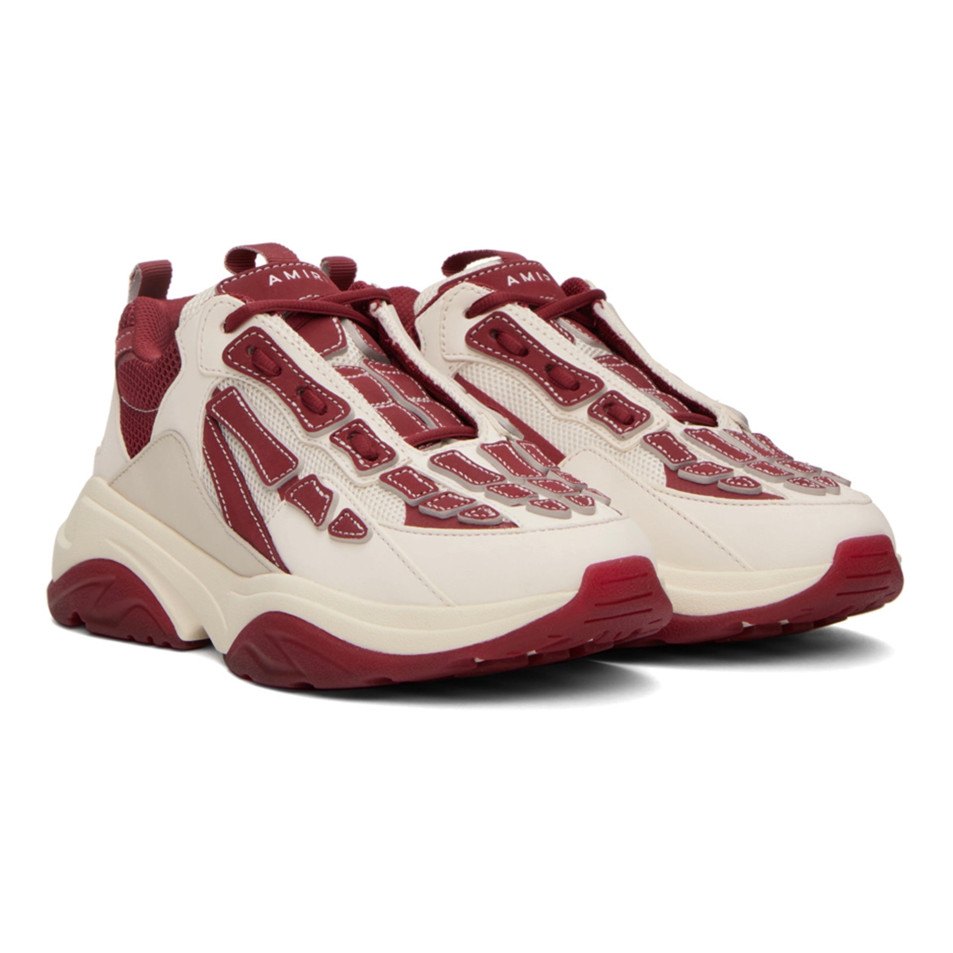 AMIRI BONNE RUNNER SHOES WHITE/RED