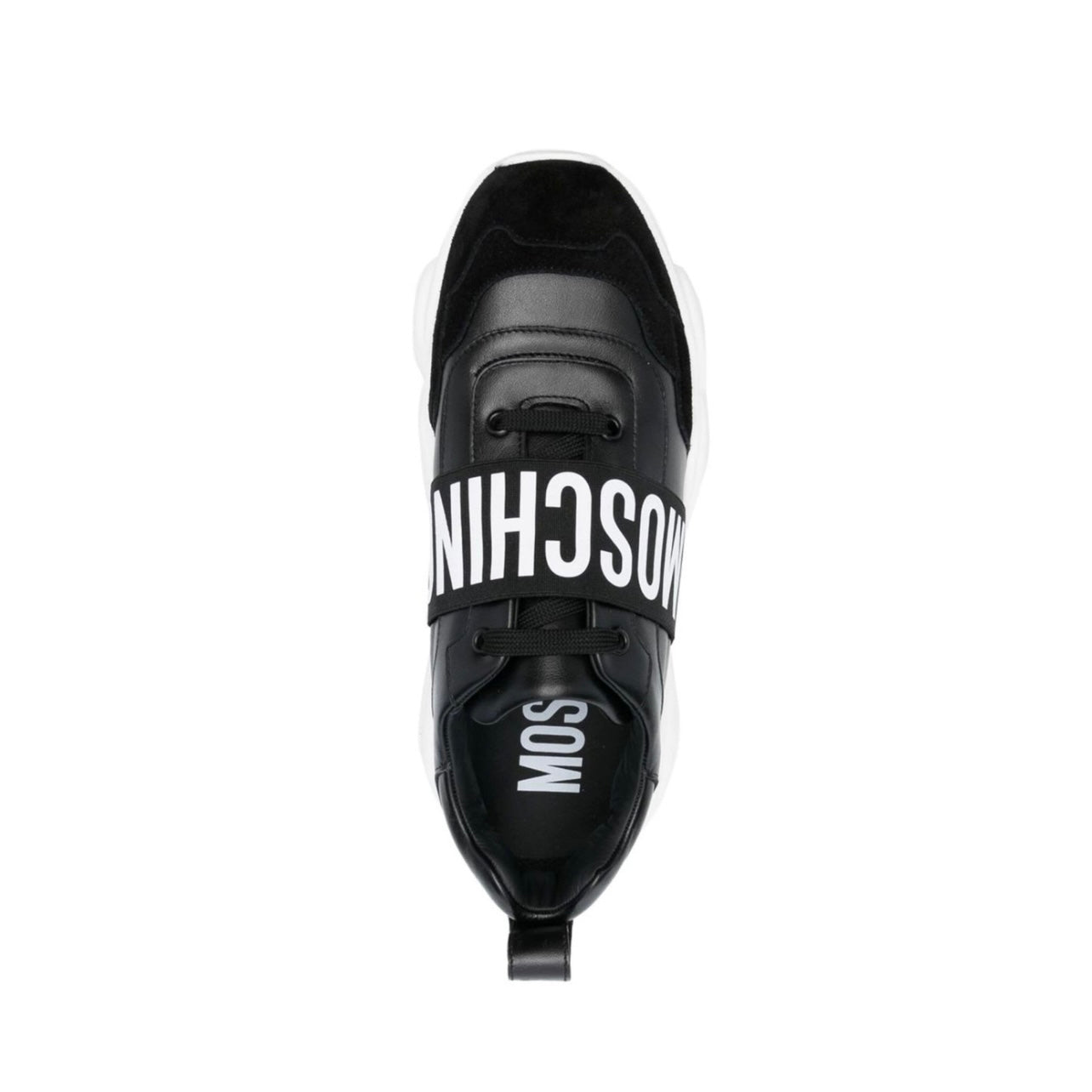 ZAPATOS MOSCHINO TEDDY NEGRO/BLANCO