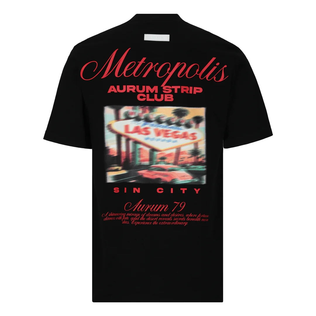 CAMISETA AURUM LAS VEGAS NEGRA