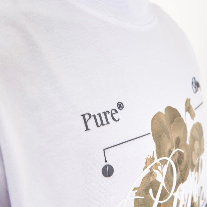 CAMISETA PURE HOMBRE BIOLOGY PANSY WHITE