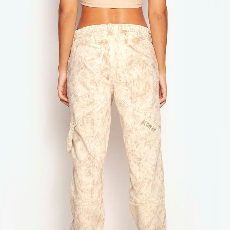 PANTALÓN CARGO BLOW UP IVORY CARGO PANTS