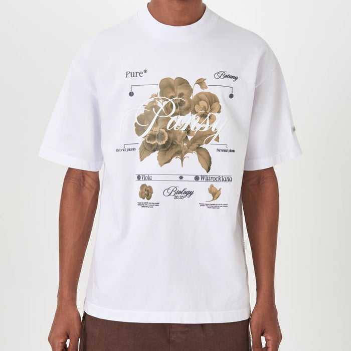 CAMISETA PURE HOMBRE BIOLOGY PANSY WHITE