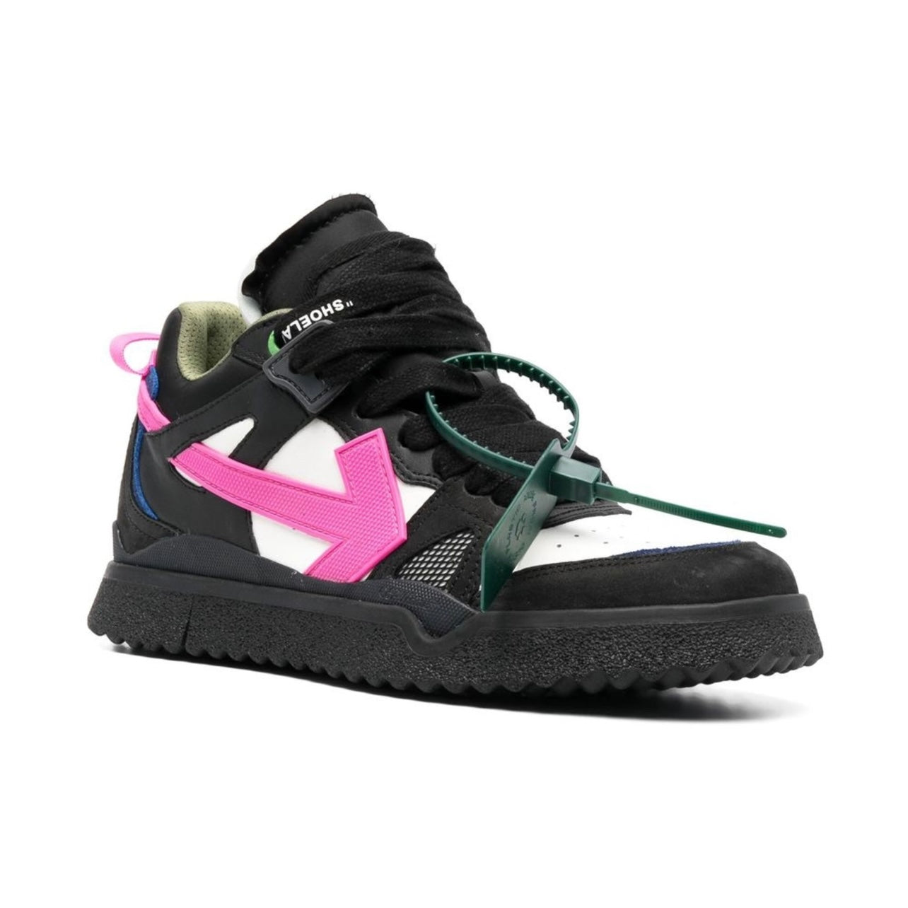 ZAPATOS OFF-WHITE SPONGE BLACK/FUCCIA