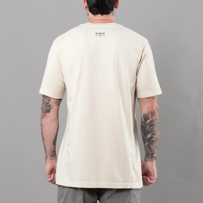 CAMISETA BLOW UP LOGO EMBROIDERED MARFIL